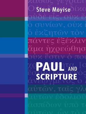 cover image of Paul and Scripture